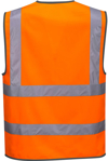 Picture of Prime Mover Workwear-C375-Hi-Vis Zipped Band & Brace Vest