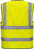 Picture of Prime Mover Workwear-C375-Hi-Vis Zipped Band & Brace Vest