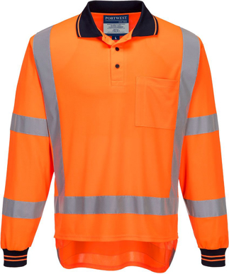 Picture of Prime Mover Workwear-TM312-TTMC Polo Shirt Long Sleeve