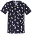 Picture of Bizcare Mens Printed Best Friends Scrub Top (CST147MS)