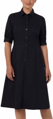 Picture of NNT Uniforms Avignon Shirt Dress - Black (CAT69K-BKP)