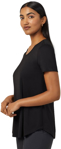 Picture of NNT Uniforms-CATUQW-BKP-Matt Jersey Short Sleeve Swing Top - Black