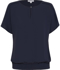 Picture of NNT Uniforms-CATUQT-NAV-Georgie Short Sleeve Rib Hem Top - Navy