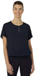 Picture of NNT Uniforms-CATUQT-NAV-Georgie Short Sleeve Rib Hem Top - Navy