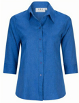 Picture of LSJ Collections Ladies Freedom ¾ Sleeve Breeze Shirt (2172-PL)
