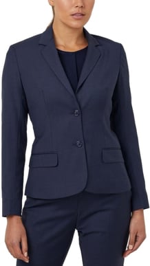Picture of NNT Uniforms 2 Button Mid Length Detail Jacket - Blue/Navy (CAT1F4-BLN)