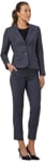 Picture of NNT Uniforms 2 Button Mid Length Detail Jacket - Charcoal/Black (CAT1F4-CBL)