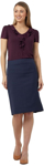 Picture of NNT Uniforms Detail Pencil Skirt - Blue/Navy (CAT2L3-BLN)