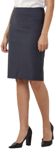 Picture of NNT Uniforms Detail Pencil Skirt - Charcoal/Black (CAT2N4-CBL)