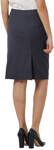 Picture of NNT Uniforms Detail Pencil Skirt - Charcoal/Black (CAT2N4-CBL)