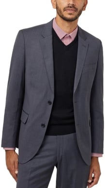 Picture of NNT Uniforms 2 Button Jacket - Charcoal/Black (CATB8T-CBL)