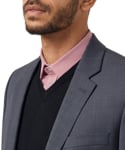 Picture of NNT Uniforms 2 Button Jacket - Charcoal/Black (CATB8T-CBL)