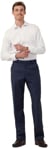 Picture of NNT Uniforms Flat Front Pant - Blue/Navy (CATCEC-BLN)