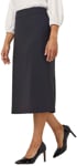 Picture of NNT Uniforms Long Line Skirt - Charcoal (CAT2BW-CHP)