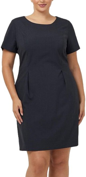 Picture of NNT Uniforms Short Sleeve Dress - Charcoal (CAT67K-CHP)
