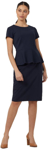 Picture of NNT Uniforms Cap Sleeve Peplum Top - Navy (CAT9S1-NAV)