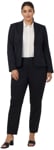 Picture of NNT Uniforms 1 Button Cropped Jacket - Black (CAT178-BKP)