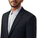 Picture of NNT Uniforms 2 Button Jacket - Black (CATBA2-BKP)