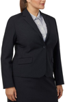 Picture of NNT Uniforms 1 button mid length jacket - Black (CAT1E4-BLK)