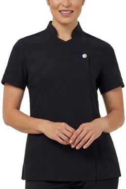 Picture of NNT Uniforms Asymetric Front Tunic - Black (CATUFL-BLK)