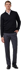 Picture of NNT Uniforms-CATE37-BLA-Long Sleeve Zip Neck Jumper