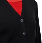 Picture of NNT Uniforms Button front cardigan - Black (CAT5BR-BLK)