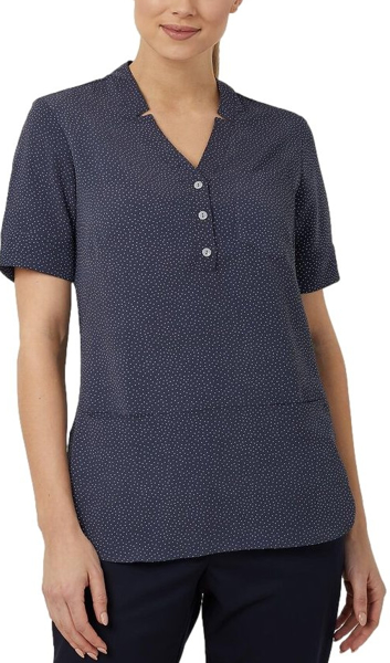 Picture of NNT Uniforms Short Sleeve Tunic - Charcoal White (CAT9XP-CWT)