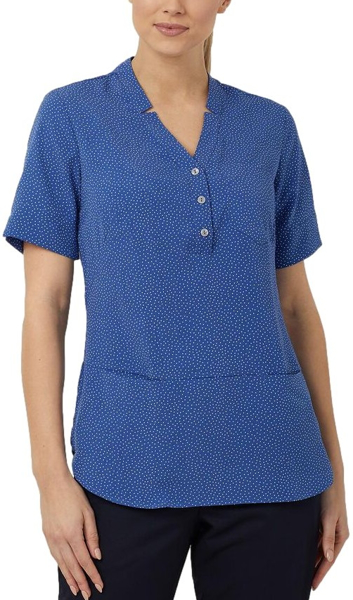 Picture of NNT Uniforms Short Sleeve Tunic - Mid Blue (CAT9XP-MBL)
