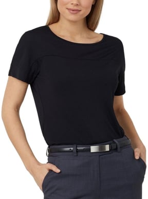 Picture of NNT Uniforms Boat Neck Jersey Top - Black (CATUHN-BKP)