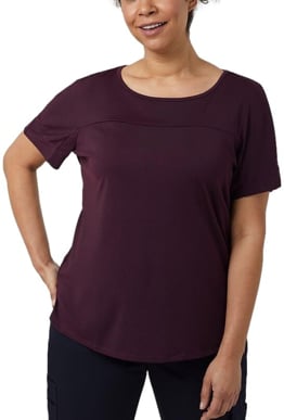 Picture of NNT Uniforms Boat Neck Jersey Top - Blackberry (CATUHN-BBP)