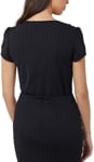 Picture of NNT Uniforms Cap Sleeve Ruffle Neck T-Top - Black (CAT48H-BKP)