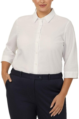 Picture of NNT Uniforms-CATU88-WHT-3/4 Sleeve Shirt