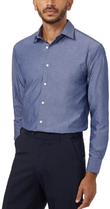 Picture of NNT Uniforms-CATJ2W-MBL-Chambray Long Sleeve Shirt