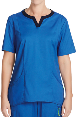 Picture of NNT Uniforms-CATU5A-BLU-Fleming round neck scrub top