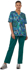 Picture of NNT Uniforms Warlu Indigenous Unisex V-Neck Printed Scrub Top (CATRFR)