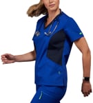 Picture of NNT Uniforms Next-Gen Antibacterial Nightingale Scrub Top - Cobalt (CATULL-COP)