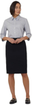 Picture of NNT Uniforms Avignon Stripe 3/4 Sleeve Shirt - Grey/White (CATUKV-GWS)