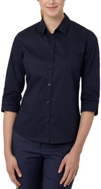 Picture of NNT Uniforms Avignon 3/4 Sleeve Shirt - Navy (CATUKY-NAV)