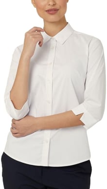 Picture of NNT Uniforms Avignon 3/4 Sleeve Shirt - White (CATUKY-WHP)