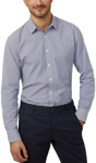 Picture of NNT Uniforms Avignon Stripe Long Sleeve Shirt - Navy/White Stripe (CATJD9-NWS)