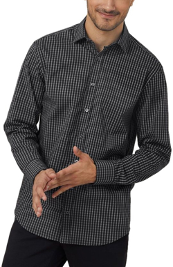 Picture of NNT Uniforms-CATJDE-BWF-Avignon Fine Check Long Sleeve Shirt