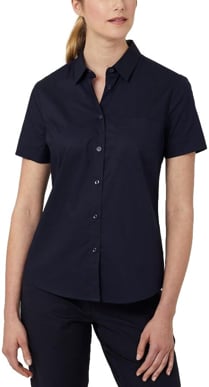 Picture of NNT Uniforms Avignon Short Sleeve Slim Shirt - Navy (CATUK8-NAV)