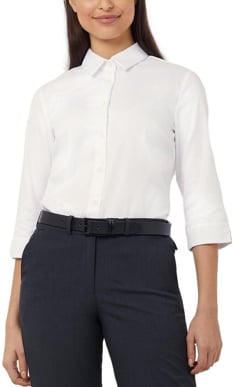 Picture of NNT Uniforms 3/4 Sleeve Shirt - White (CATUFP-WHP)