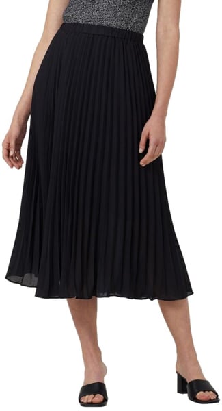 Picture of NNT Uniforms Georgie Midi Pleated Skirt - Black (CAT2R2-BKP)