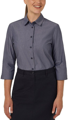 Picture of NNT Uniforms-CATUDH-NAV-Textured 3/4 Sleeve Shirt