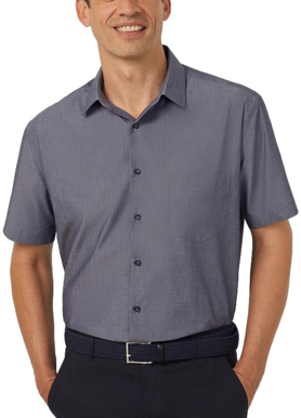 Picture of NNT Uniforms-CATJB7-NAV-Textured Short Sleeve Shirt