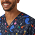 Picture of NNT Uniforms Unisex Under The Sea Print Scrub Top (CATRFW-MDN)
