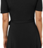 Picture of NNT Uniforms-CAT699-BKP-Matt Jersey Wrap Dress