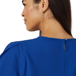 Picture of NNT Uniforms French Georgette 3/4 Sleeve Top - Cobalt (CATUPM-COP)