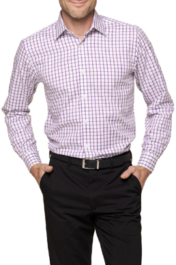 Picture of Gloweave-1712L-Men's Oxford Check Long Sleeve Shirt - Bourke